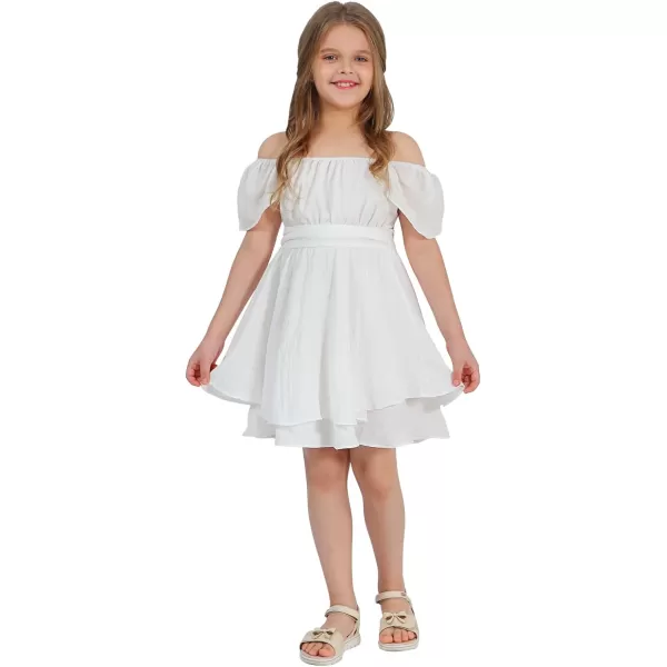 EXLURA Casual Short Cap Sleeve Girls Tie Back A Line Ruffle Hem Junior Teenage Kids Short Mini Dress Size 6-15 Years