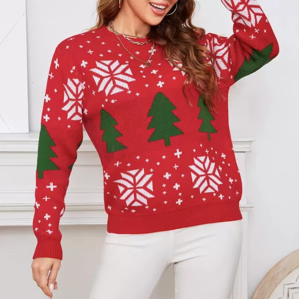 EXLURA Patterns Reindeer Ugly Christmas Sweater Jumper Pullover Tops