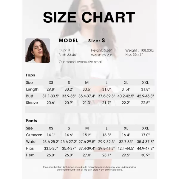 EXLURA Women's 2 Piece Outfits Long Sleeve Button Down Shirts Matching Short Sets Maternity Lounge Pajama Gym Workout 2024
