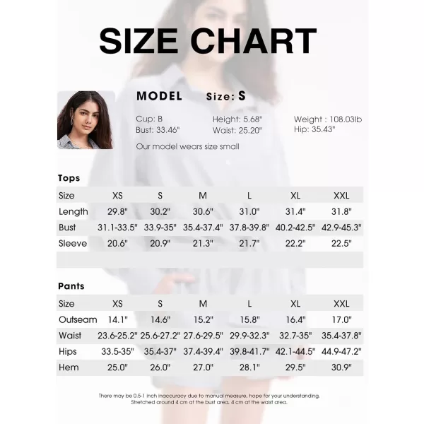 EXLURA Women's 2 Piece Outfits Long Sleeve Button Down Shirts Matching Short Sets Maternity Lounge Pajama Gym Workout 2024