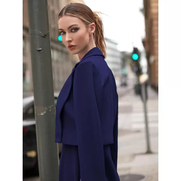 EXLURA Women's 2024 Business Casual Blazer Suit Dress Sets Work Office Two Piece Outfits
