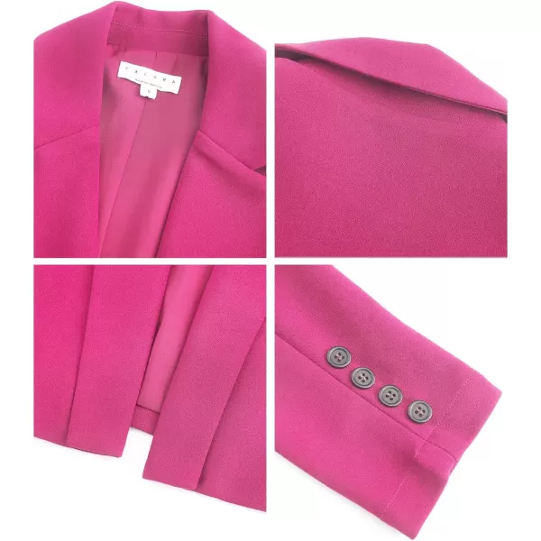 EXLURA Women's 2024 Business Casual Blazer Suit Dress Sets Work Office Two Piece Outfits