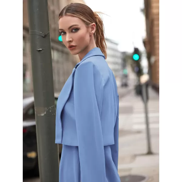 EXLURA Women's 2024 Business Casual Blazer Suit Dress Sets Work Office Two Piece Outfits
