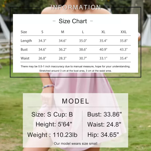 EXLURA Womens 2024 Casual Short Sleeve Square Neck Cap Sleeve Dress High Waist A-Line Summer Smocked Back Mini Dresses