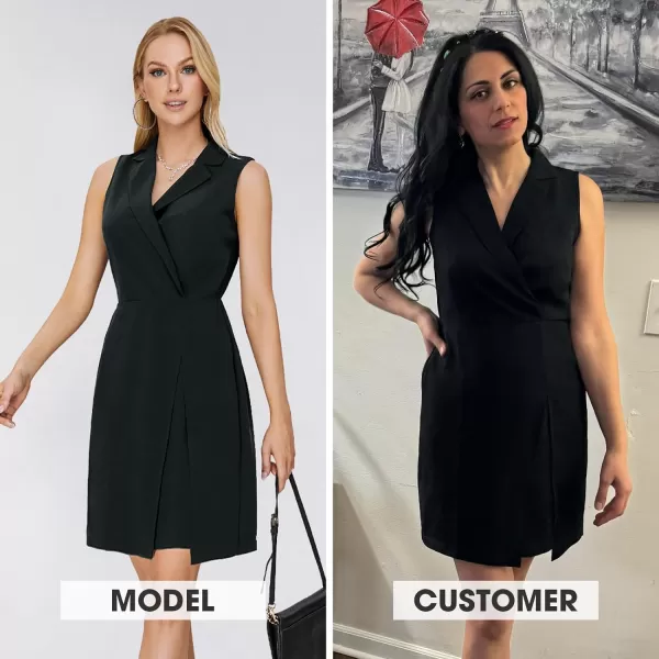 EXLURA Women's 2024 Long Sleeve Wrap V Neck Bodycon Formal Work Dress Ruched Cocktail Mini Dress Elegant Teacher Dresses