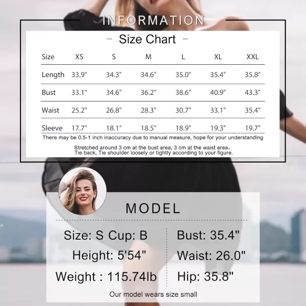 EXLURA Women's 2024 Summer Lantern Short Sleeve Tie Back Casual Dresses Square Neck Off Shoulder A-Line Vintage Mini Dress