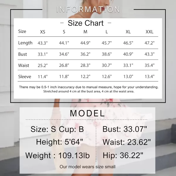 EXLURA Womens Floral Ruffle Sun Dress Sundress Tiered Square Neck Long Sleeve Off Shoulder Smocked Skater Mini Dress