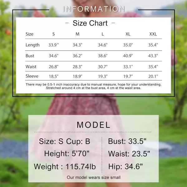 EXLURA Womens Floral Ruffle Sun Dress Sundress Tiered Square Neck Long Sleeve Off Shoulder Smocked Skater Mini Dress
