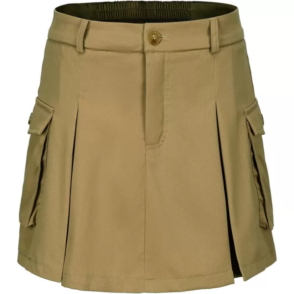 EXLURA Women's Mini Cargo Skirt 2024 High Waisted Activewear Skort Summer Y2K Skirt Shorts with Flap Pockets