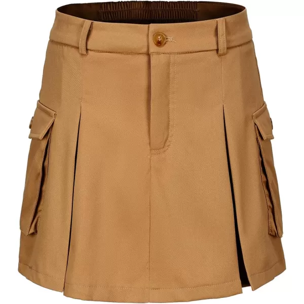 EXLURA Women's Mini Cargo Skirt 2024 High Waisted Activewear Skort Summer Y2K Skirt Shorts with Flap Pockets