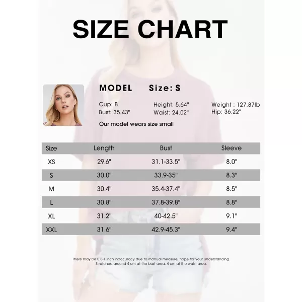 EXLURA Womens Oversized T Shirt Casual Short Sleeve Loose Maternity Tops Summer Crewneck Tunic Plus Size Gym Workout Top 2024