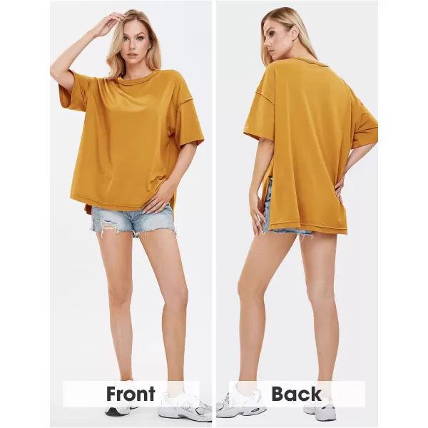 EXLURA Womens Oversized T Shirt Casual Short Sleeve Loose Maternity Tops Summer Crewneck Tunic Plus Size Gym Workout Top 2024