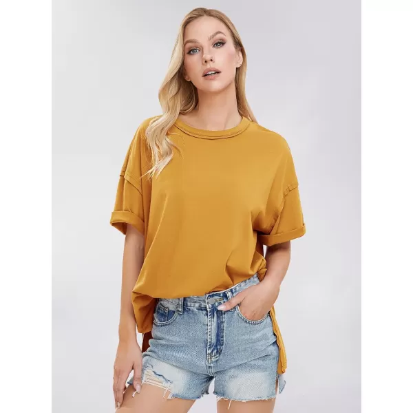 EXLURA Womens Oversized T Shirt Casual Short Sleeve Loose Maternity Tops Summer Crewneck Tunic Plus Size Gym Workout Top 2024
