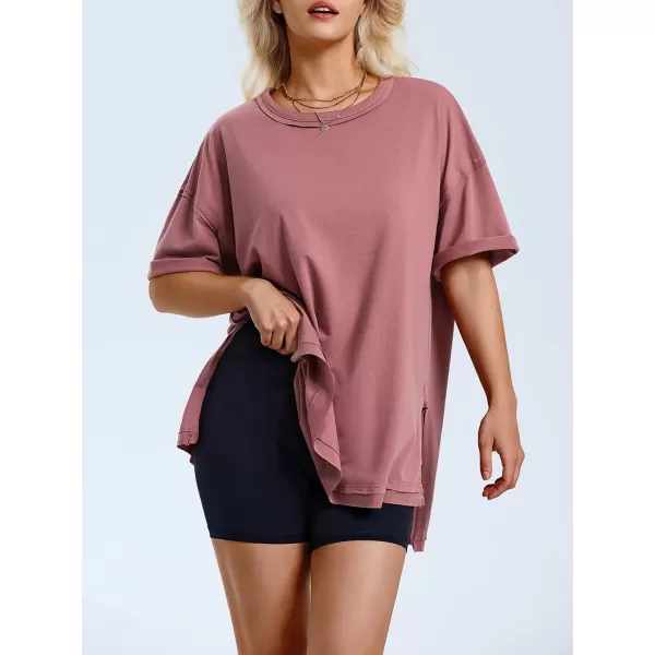EXLURA Womens Oversized T Shirt Casual Short Sleeve Loose Maternity Tops Summer Crewneck Tunic Plus Size Gym Workout Top 2024