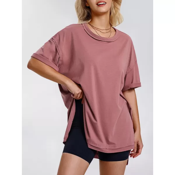 EXLURA Womens Oversized T Shirt Casual Short Sleeve Loose Maternity Tops Summer Crewneck Tunic Plus Size Gym Workout Top 2024