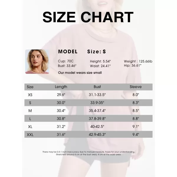 EXLURA Womens Oversized T Shirt Casual Short Sleeve Loose Maternity Tops Summer Crewneck Tunic Plus Size Gym Workout Top 2024