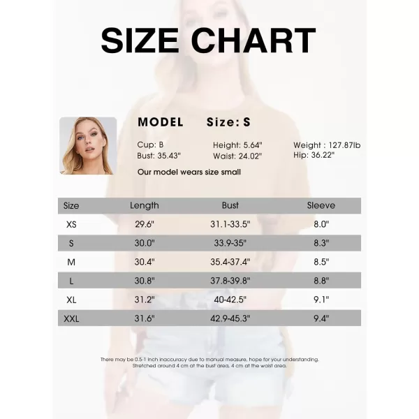 EXLURA Womens Oversized T Shirt Casual Short Sleeve Loose Maternity Tops Summer Crewneck Tunic Plus Size Gym Workout Top 2024