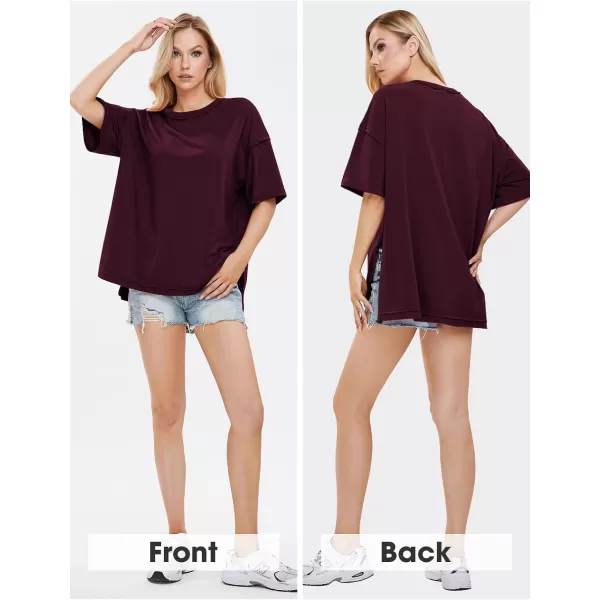 EXLURA Womens Oversized T Shirt Casual Short Sleeve Loose Maternity Tops Summer Crewneck Tunic Plus Size Gym Workout Top 2024