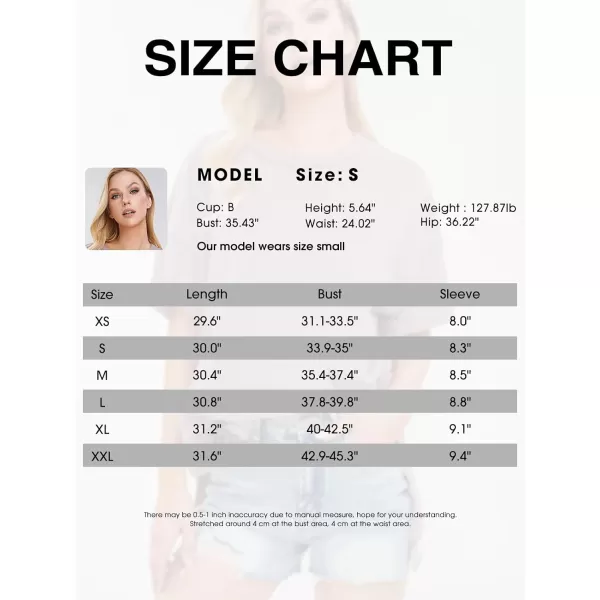 EXLURA Womens Oversized T Shirt Casual Short Sleeve Loose Maternity Tops Summer Crewneck Tunic Plus Size Gym Workout Top 2024