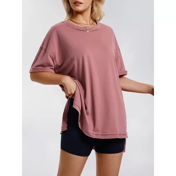 EXLURA Womens Oversized T Shirt Casual Short Sleeve Loose Maternity Tops Summer Crewneck Tunic Plus Size Gym Workout Top 2024