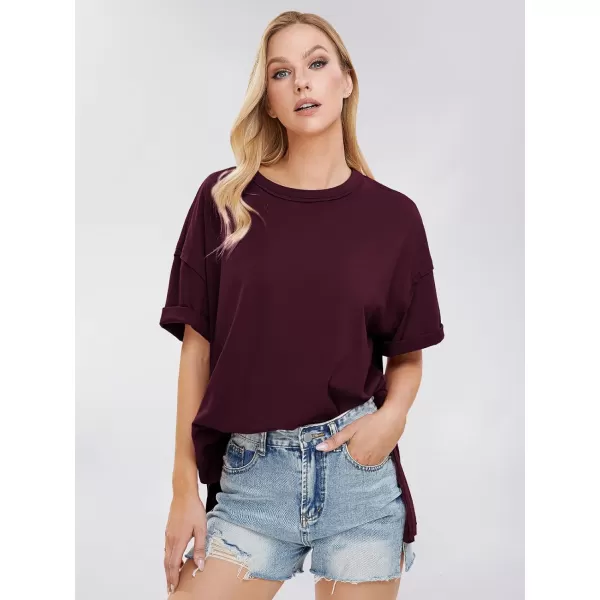 EXLURA Womens Oversized T Shirt Casual Short Sleeve Loose Maternity Tops Summer Crewneck Tunic Plus Size Gym Workout Top 2024
