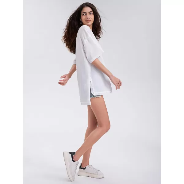 EXLURA Womens Oversized T Shirt Casual Short Sleeve Loose Maternity Tops Summer Crewneck Tunic Plus Size Gym Workout Top 2024