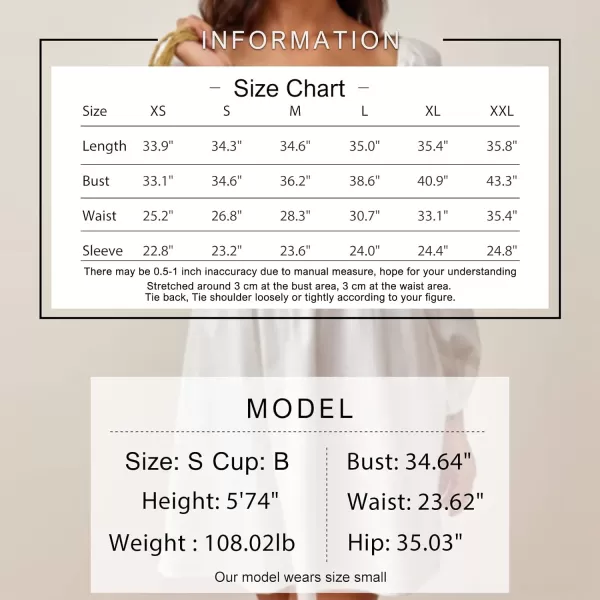EXLURA Womens Square Neck Dress Long Puff Sleeve A-Line Casual Short Mini Dress