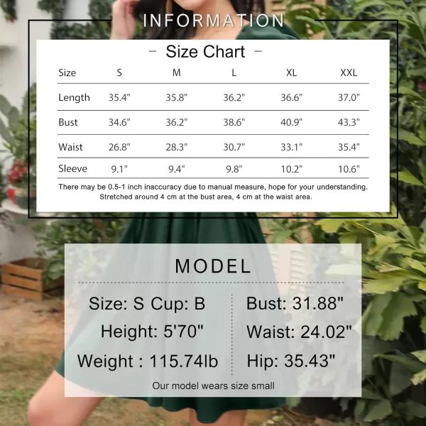 EXLURA Womens Summer Dress Short Smocked Ruffle Sundress Off Shoulder Ruched Flowy Smocked Swing Mini Dresses