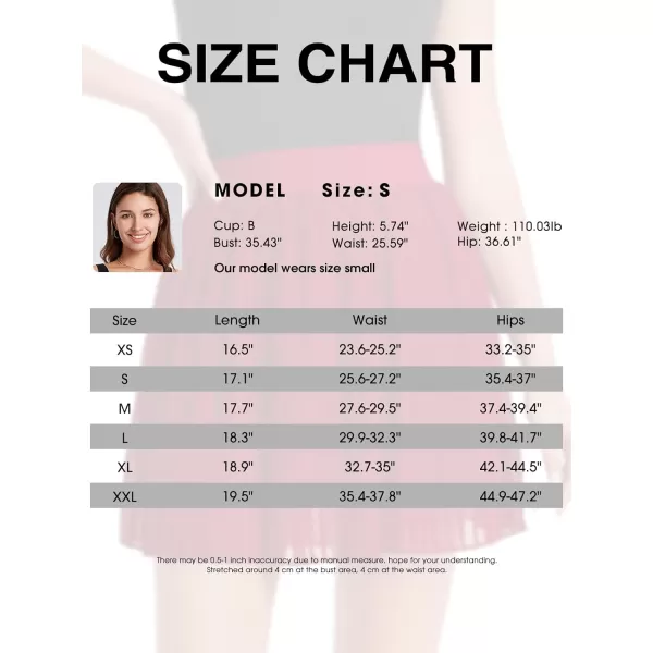 EXLURA Women's Summer Pleated High Elastic Waisted A-Line Mini Skirt Flowy Short Skirts with Shorts