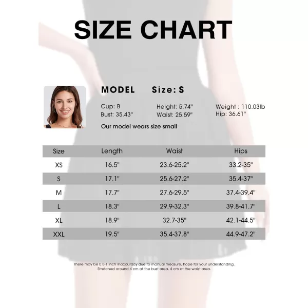 EXLURA Women's Summer Pleated High Elastic Waisted A-Line Mini Skirt Flowy Short Skirts with Shorts