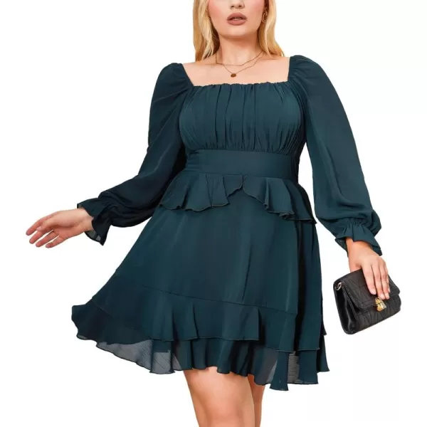 Byinns Women's Summer Ruffle Dress Sundresses Tiered Dress Off Shoulder Smocked Sleeveless 2024 Trendy Flowy Dresses