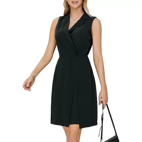 EXLURA Women's 2024 Long Sleeve Wrap V Neck Bodycon Formal Work Dress Ruched Cocktail Mini Dress Elegant Teacher Dresses