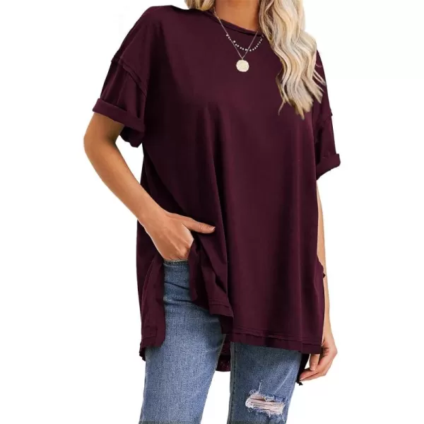EXLURA Womens Oversized T Shirt Casual Short Sleeve Loose Maternity Tops Summer Crewneck Tunic Plus Size Gym Workout Top 2024