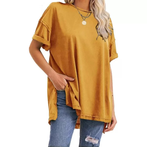 EXLURA Womens Oversized T Shirt Casual Short Sleeve Loose Maternity Tops Summer Crewneck Tunic Plus Size Gym Workout Top 2024