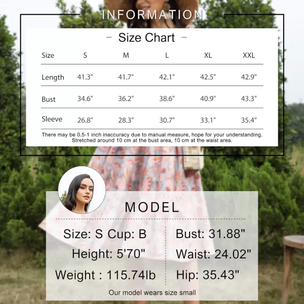 EXLURA Womens Smocked Floral Beach Boho Summer Sundress Square Neck Tie Shoulder Sleeveless Strappy Cocktail Maxi Dresses