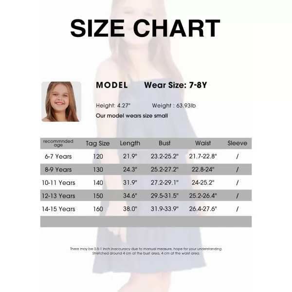 EXLURA Girls 2024 Summer Dress Spaghetti Strap Pleated Fashion Short Dresses