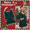 imageByinns Womens 2024 Square Neck Ruffle Dress Long Sleeve Floral Print Tiered Tie Back Layered Swing Mini DressDark Green