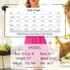 imageEXLURA Womens 2024 Casual Long Lantern Sleeve Dresses Square Neck Ruffle Tie Back Elastic Waist Aline Short Mini DressHot Pink