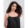 imageEXLURA Womens 2024 2 Piece Pajama Set Sleeveless Top and Shorts Set Loungewear Sleepwear Sets with Pockets Summer Pjs SetsBlack