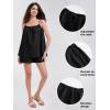 imageEXLURA Womens 2024 2 Piece Pajama Set Sleeveless Top and Shorts Set Loungewear Sleepwear Sets with Pockets Summer Pjs SetsBlack