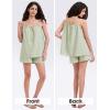 imageEXLURA Womens 2024 2 Piece Pajama Set Sleeveless Top and Shorts Set Loungewear Sleepwear Sets with Pockets Summer Pjs SetsLight Green