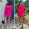 imageEXLURA Womens Professional Business Lightweight Blazer Dress Suit Sets 2 Piece Work Office Fashion OutfitsHot Pink