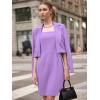 imageEXLURA Womens Professional Business Lightweight Blazer Dress Suit Sets 2 Piece Work Office Fashion OutfitsLight Purple