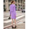 imageEXLURA Womens Professional Business Lightweight Blazer Dress Suit Sets 2 Piece Work Office Fashion OutfitsLight Purple