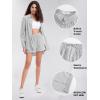 imageEXLURA Womens Summer 2 Piece Sets Long Sleeve Button Down Shirts Matching Short Sets Oversized Spring Vacation Outfits 2025Black