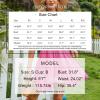 imageEXLURA Womens 2025 Summer Short Puff Sleeve Casual Short Mini Dresses Tie Back Square Neck ALine SundressHot Pink