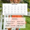 imageEXLURA Womens 2025 Summer Short Puff Sleeve Casual Short Mini Dresses Tie Back Square Neck ALine SundressOrange