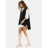 imageEXLURA Womens Oversized Sweater Vest Knit V Neck Tunic Casual Sleeveless Long Pullover Tank Tops Winter Spring Trendy 2025Black