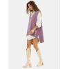 imageEXLURA Womens Oversized Sweater Vest Knit V Neck Tunic Casual Sleeveless Long Pullover Tank Tops Winter Spring Trendy 2025Grey Purple