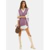 imageEXLURA Womens Oversized Sweater Vest Knit V Neck Tunic Casual Sleeveless Long Pullover Tank Tops Winter Spring Trendy 2025Grey Purple